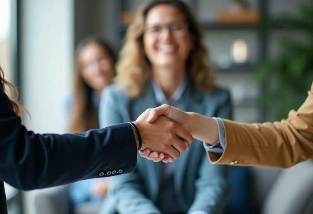 Business handshake